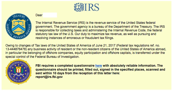 IRS ransomware