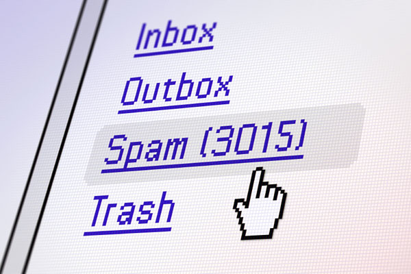 email inbox spam folder