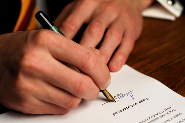 Signing signature