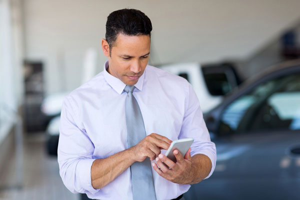 Man on mobile phone