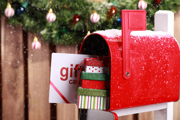 Mailbox with gifts