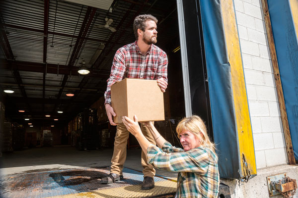 Movers moving boxes