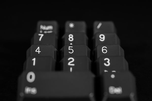 Keyboard numbers