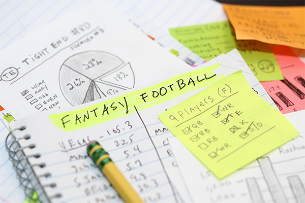 Fantasy football draft notes