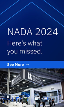 NADA 2024; Here's what you missed. Image of the Reynolds booth at NADA 20424 with a button to see more